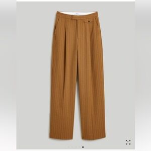 MADEWELL High Rosedale Straight Pant in Pinstripe